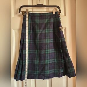 Vintage Scott the Kiltmaker of Aberdeen 100% wool wraparound kilt XS 24" waist